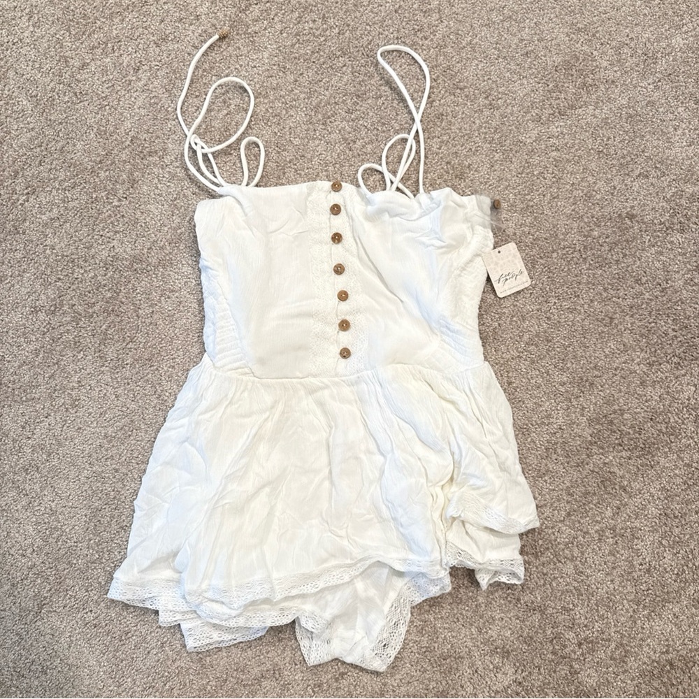 Women’s Free People Marley Romper White